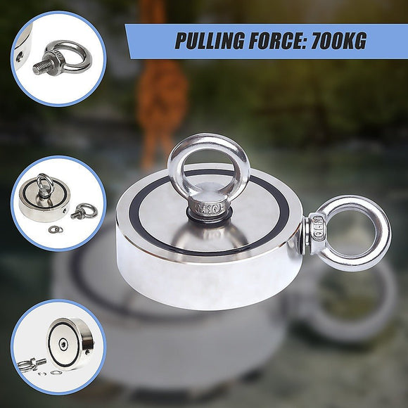 700Kg Salvage Strong Recovery Magnet Neodymium Hook Treasure Hunting Fishing - RnR Galore