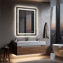 700x900mm LED Bathroom Mirror RGB Anti - Fog Aluminum - RnR Galore