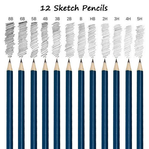 72pcs Professional Drawing Artist Kit Set Pencils and Sketch Charcoal Art Tools - RnR Galore