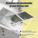 770x450mm Handmade Stainless Steel Undermount / Topmount Kitchen Sink with Waste - RnR Galore