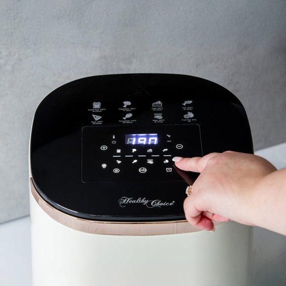7L Digital Air Fryer with 8 pre - set Touch - control Cooking Programs - Cream - RnR Galore