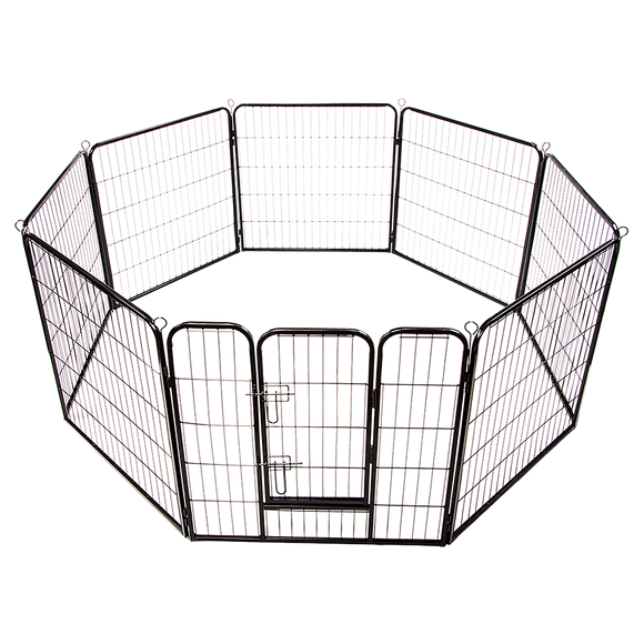 8 Panel Heavy Duty Pet Dog Playpen Puppy Exercise Fence Enclosure Cage - RnR Galore