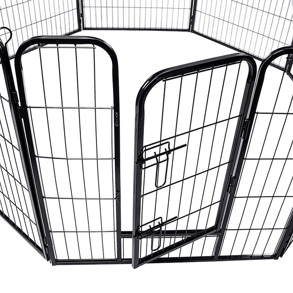 8 Panel Heavy Duty Pet Dog Playpen Puppy Exercise Fence Enclosure Cage - RnR Galore