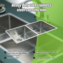 865x440mm Handmade Stainless Steel Undermount / Topmount Kitchen Sink with Waste - RnR Galore