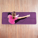 8mm TPE Yoga Mat Exercise Fitness Gym Pilates Non Slip Dual Layer - RnR Galore