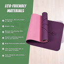 8mm TPE Yoga Mat Exercise Fitness Gym Pilates Non Slip Dual Layer - RnR Galore