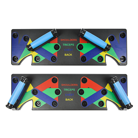 9 in 1 Push Up Board Yoga Bands Fitness Workout Train Gym Exercise Pushup Stand - RnR Galore