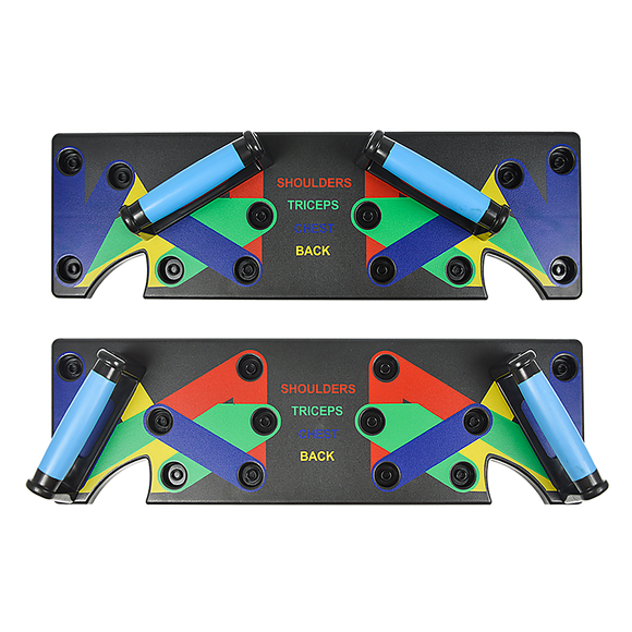 9 in 1 Push Up Board Yoga Bands Fitness Workout Train Gym Exercise Pushup Stand - RnR Galore