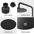 9'' Rain Shower Head Overhead High - pressure Swivel Black - RnR Galore