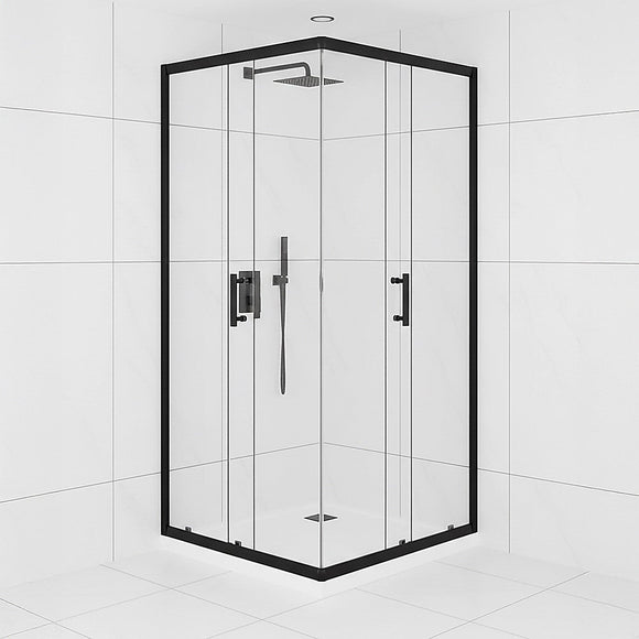900 x 900mm Sliding Door Nano Safety Glass Shower Screen By Della Francesca - RnR Galore