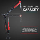 900kg Swivel Hydraulic Crane Hoist 12V Electric Jack - RnR Galore