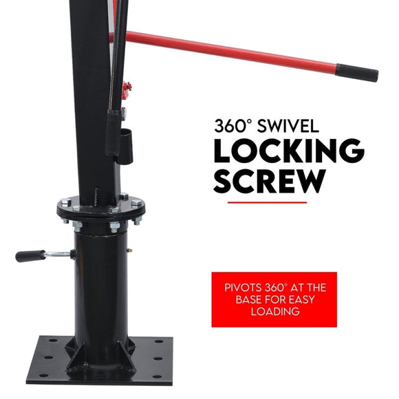900kg Swivel Hydraulic Crane Hoist 12V Electric Jack - RnR Galore