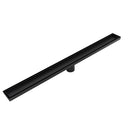 900mm Tile Insert Bathroom Shower Black Grate Drain w/Centre outlet Floor Waste - RnR Galore