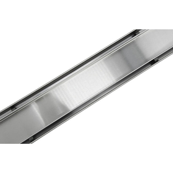 900mm Tile Insert Bathroom Shower Stainless Steel Grate Drain w/Centre outlet Floor Waste - RnR Galore
