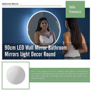 90cm LED Wall Mirror Bathroom Mirrors Light Decor Round - RnR Galore