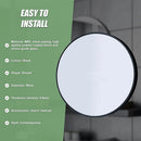 90cm Round Wall Mirror Bathroom Makeup Mirror by Della Francesca - RnR Galore