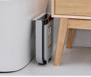 9L Kitchen Wall Mounted Foldable Waste Bin Hanging Trash Can Collapsible - Brown - RnR Galore
