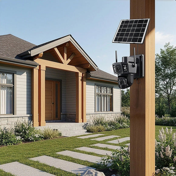 9MP Wireless Solar Camera WIFI Security Outdoor Battery PTZ CCTV Home House V380 - RnR Galore