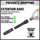 9Pcs Extension Bar Set 1/4" 3/8" 1/2" Black Drive Socket Auto Repairing - RnR Galore
