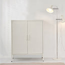 Artiss Buffet Sideboard Metal Cabinet - SWEETHEART White-1