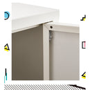Artiss Buffet Sideboard Metal Cabinet - SWEETHEART White-6
