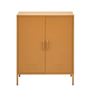 Artiss Buffet Sideboard Metal Cabinet - SWEETHEART Yellow-3