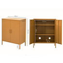 Artiss Buffet Sideboard Metal Cabinet - SWEETHEART Yellow-4