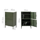 ArtissIn Buffet Sideboard Metal Cabinet - DOUBLE Green-2