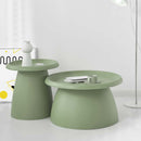 Artiss Coffee Table Round 71CM Plastic Green-7