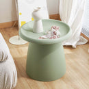 Artiss Coffee Table Round 52CM Plastic Green-5