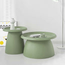 Artiss Coffee Table Round 52CM Plastic Green-7