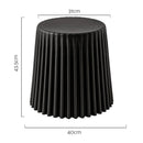 Artiss 2x Bar Stools Cupcake Plastic Foot Stool Black-2