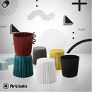 Artiss 2x Bar Stools Cupcake Plastic Foot Stool White-7