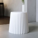 Artiss 2x Bar Stools Cupcake Plastic Foot Stool White-8