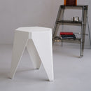 Artiss 2x Bar Stools Puzzle Plastic Foot Stool White-8