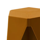 Artiss 2x Bar Stools Kitchen Dining Chairs Plastic Puzzle Foot Stool Yellow-4