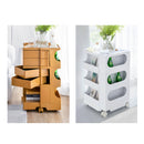 ArtissIn Storage Trolley Bedside Table 5 Tier Cart Boby Replica Green-7