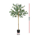 Artiss 150cm Artificial Eucalyptus Tree with Realistic Textured Leaves for Indoor Home Office Decor-2