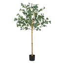 Artiss 150cm Artificial Eucalyptus Tree with Realistic Textured Leaves for Indoor Home Office Decor-9