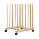 Artiss Wooden Art Drying & Canvas Storage Rack with Caster Wheels for Studio,Galleries,Classroom-2