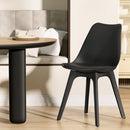 Artiss Dining Chairs Set of 4 Leather Plastic DSW Replica Black-8