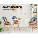 Artiss Dining Chairs Set of 2 Fabric Retro Replica DSW-4