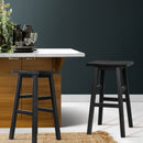Artiss Bar Stools Kitchen Counter Stools Wooden Chairs Black x2-7