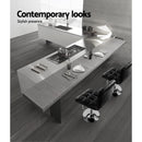 Artiss 4x Bar Stools Leather Gas Lift Black-8