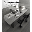 Artiss 2x Bar Stools Kitchen Dining Chairs Gas Lift Stool Leather Black-11