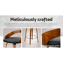 Artiss 4x Bar Stools Swivel Seat Curving Backrest-7