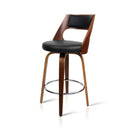 Artiss 2x Bar Stools Swivel Leather Chair 65cm-7