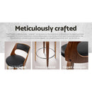 Artiss 2x Bar Stools Swivel Leather Chair 76cm-10