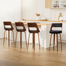 Artiss 4x Bar Stools Swivel Leather Chair 76cm-2