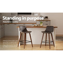 Artiss Bar Stools Kitchen Counter Barstools Leather Wooden Chairs x2-9